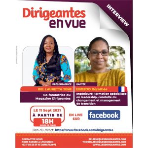 INTERVIEW EBOZOO Dorothée, ingénieure formation spécialisée en leadership, conduite du changement et management de transition