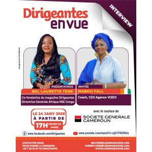 Reprise des émissions Dirigeantes en Vue avec le soutien de Société Générale Cameroun
