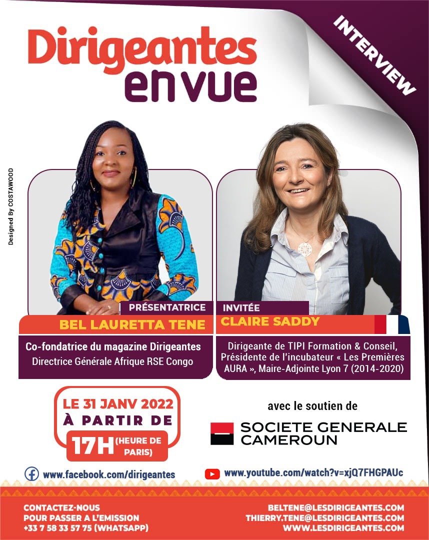 Interview exclusive de Claire SADDY, Dirigeante de Tipi Formation & Conseil, Présidente de l'incubateur « Les Premières AURA » , Maire-Adjointe  Lyon 7( 2014 à 2020)