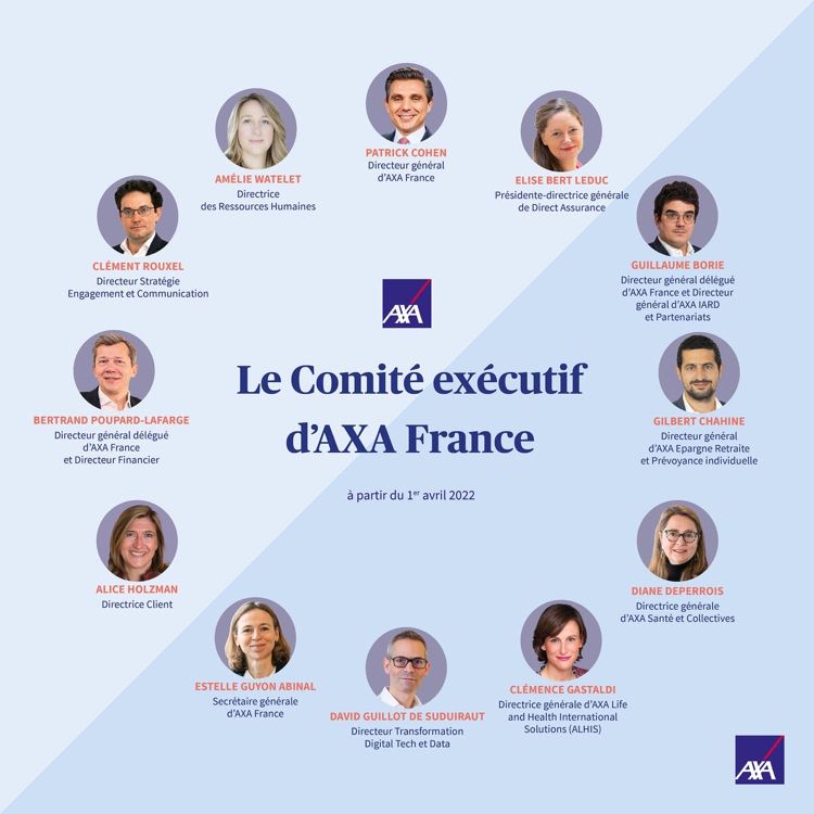 AXA France engagée pour la parité féminise son Comité Exécutif 
