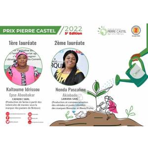 Cameroun : KALTOUME Idriss épouse ABOUBAKAR et Pascaline NENDA,  les deux  lauréates du prix « Pierre CASTEL ».