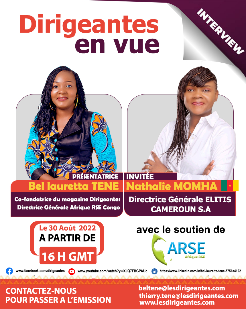 INTERVIEW : Nathalie MOMHA, Directrice Générale de ELITIS Cameroun