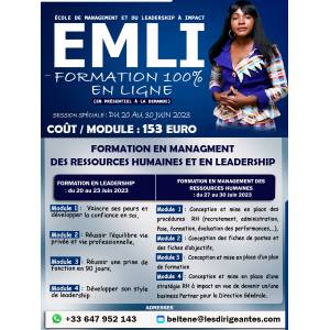 SESSION SPÉCIALE DE FORMATION : DU 20 AU 30 JUIN 2023