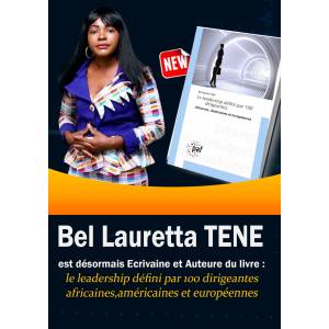  Bel Lauretta TENE, désormais Ecrivaine et Auteure du livre 