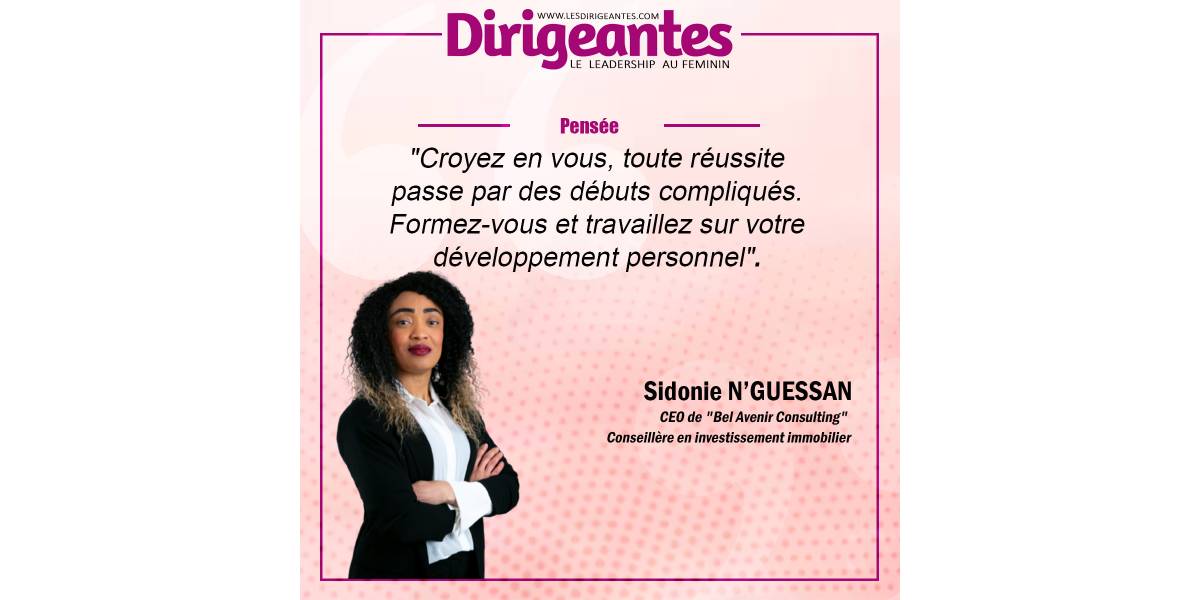 Sidonie N'GUESSAN, CEO de Bel Avenir Consulting