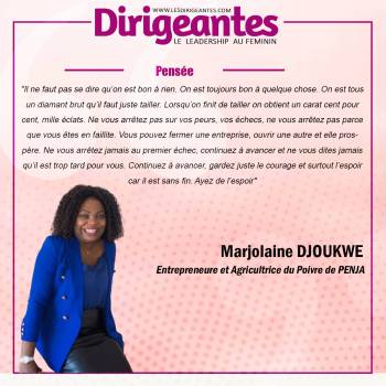 Marjolaine DJOUKWE, Entrepreneure et Agricultrice du Poivre de PENJA
