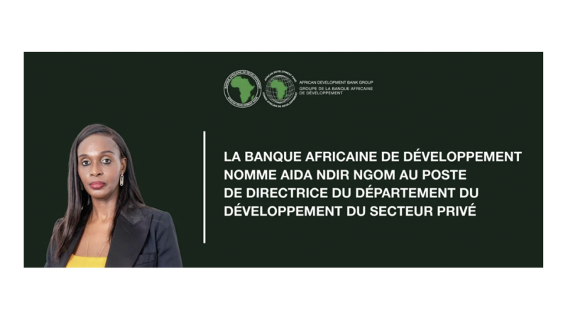 La Banque africaine de développement nomme Aida NDIR NGOM, Directrice du Département du développement du secteur privé