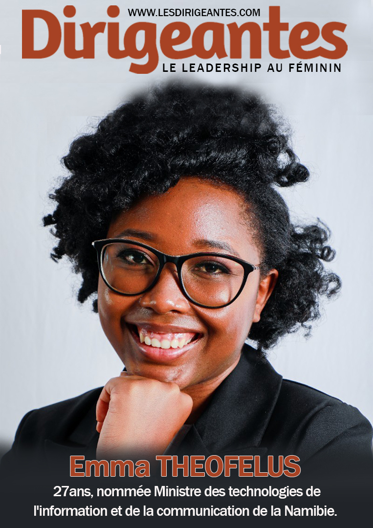 Emma THEOFELUS, 27 ans, nommée Ministre des technologies de l'information et de la communication de la Namibie.