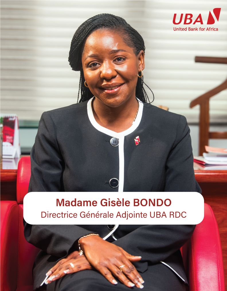 Gisèle BONDO nommée Directrice Générale Adjointe de UBA RDC