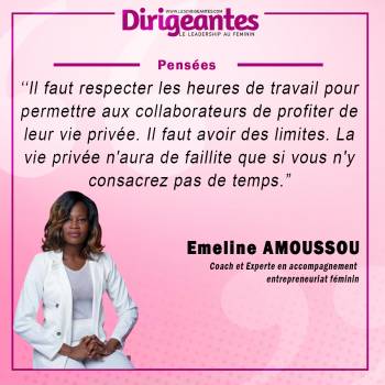 Emeline AMOUSSOU, Coach et Experte en entrepreneuriat féminin
