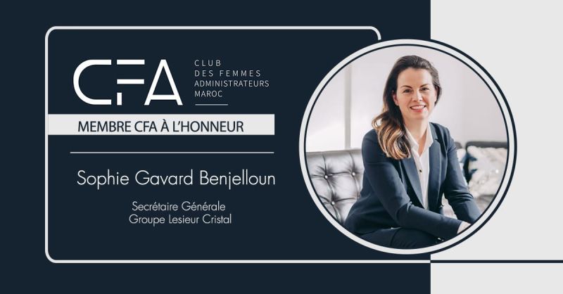 Sophie GAVARD BENJELLOUN  nommée  Secrétaire Générale du Groupe Lesieur Cristal