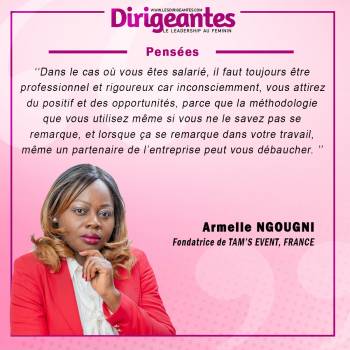 Armelle NGOUGNI, Fondatrice de TAM'S EVENT, FRANCE