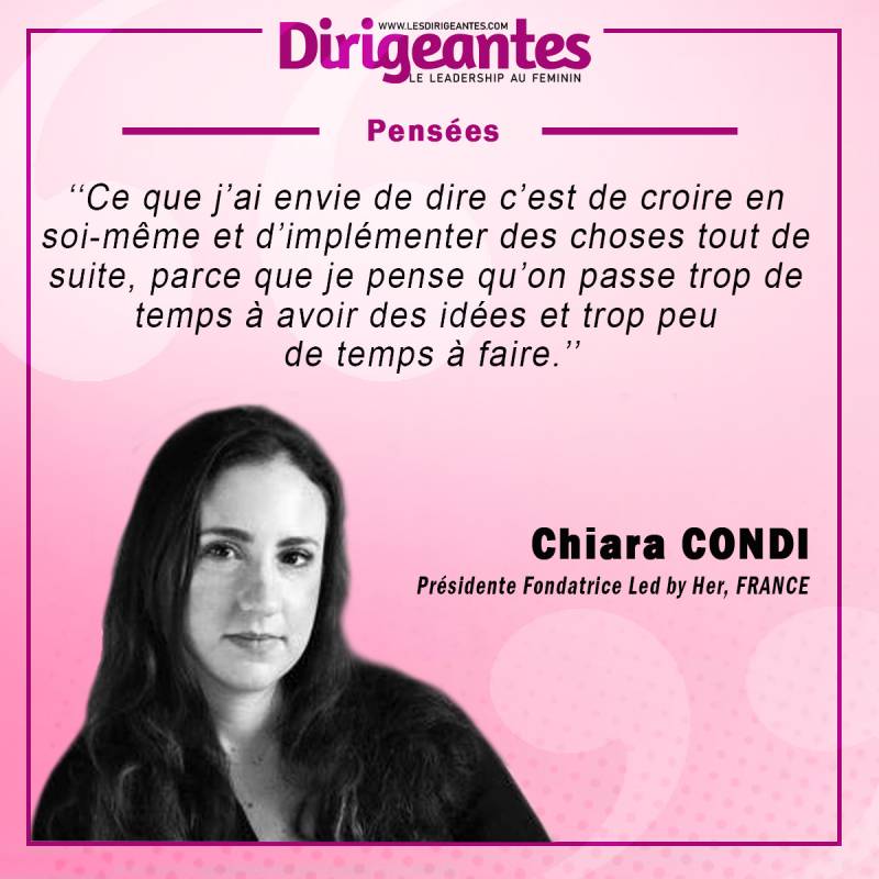 Chiara CONDI, Présidente Fondatrice Led by Her