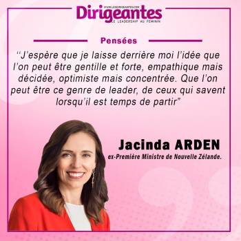  Jacinda Ardern, ex-Première Ministre de Nouvelle Zélande.