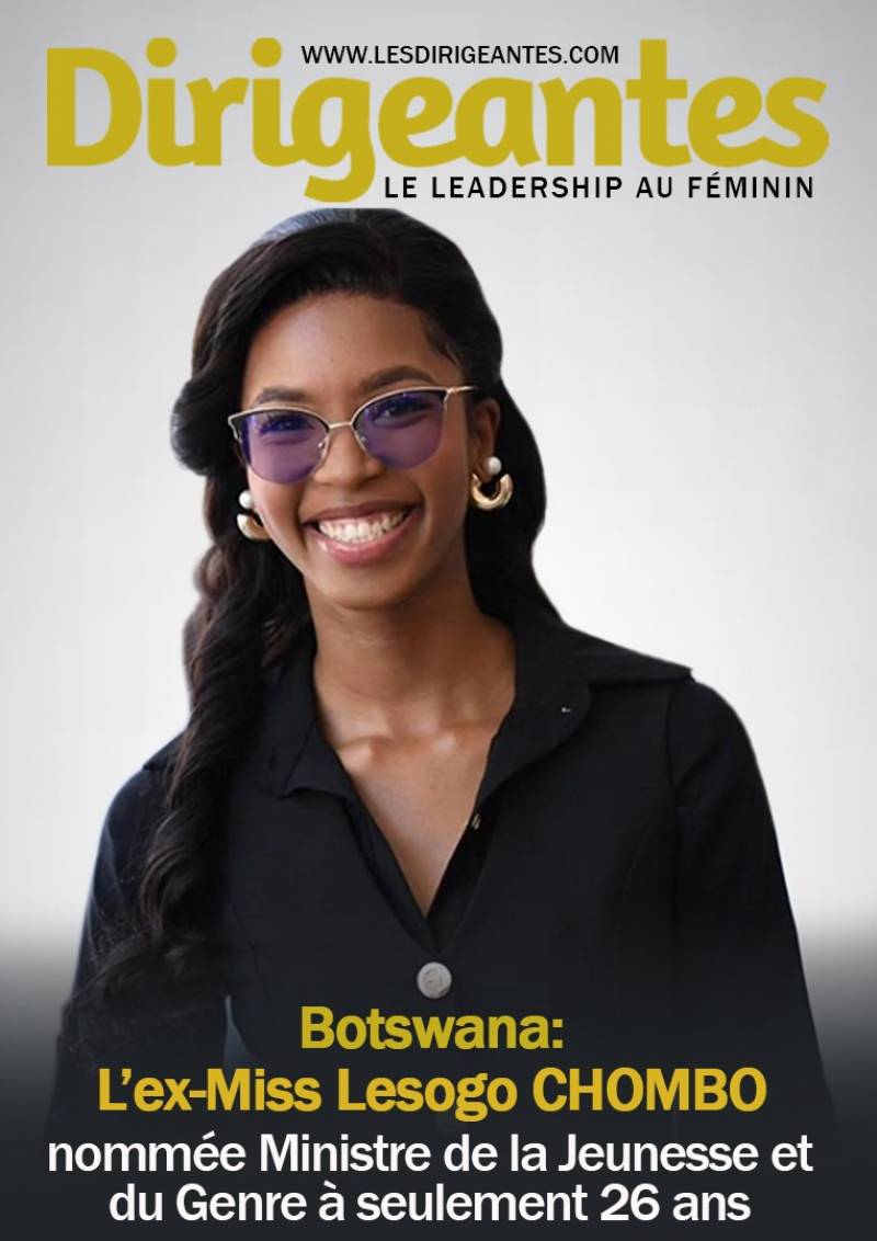 BOTSWANA: Lesego CHOMBO, Ex-Miss âgée de 26 ans nommée Ministre de la Jeunesse et du Genre