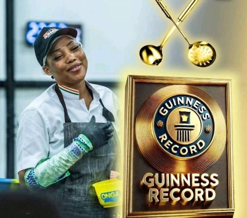 Côte d'Ivoire: la Cheffe Zeinab BANCÉ vient de battre le record Guinness du plus long marathon de cuisine