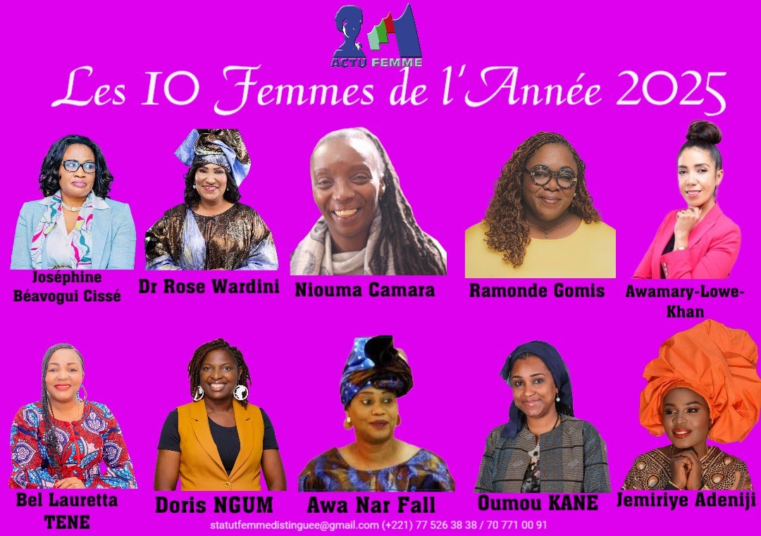 Bel Lauretta TENE sacrée Femme de l’Année 2025 par la plateforme « Femmes Distinguées »