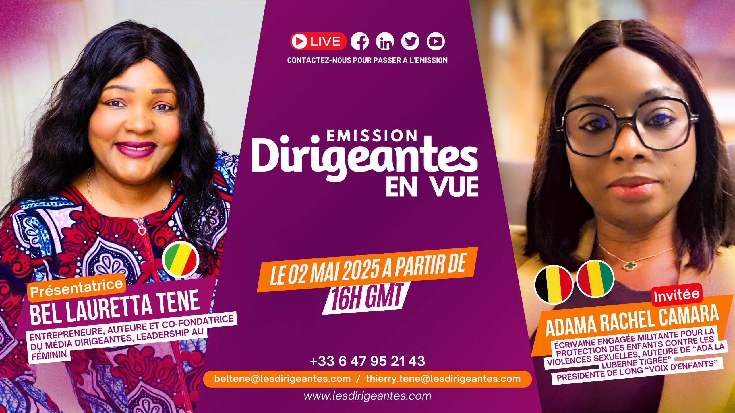 Interview exclusive d’Adama Rachel CAMARA, Auteure et Présidente de l'ONG voix d'enfants