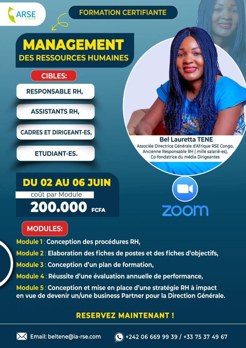 FORMATION EN MANAGEMENT DES RESSOURCES HUMAINES