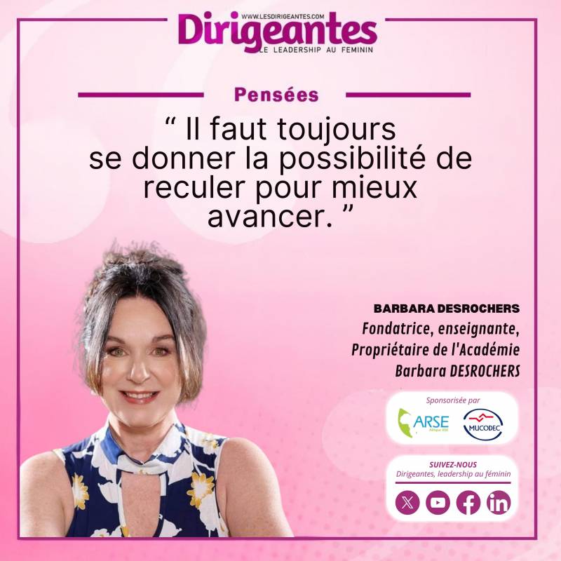 Barbara DESROCHERS, Fondatrice, enseignante, Propriétaire de l'Académie Barbara DESROCHERS