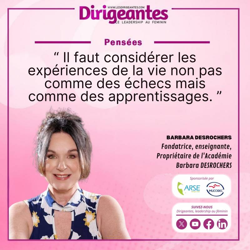 Barbara DESROCHERS, Fondatrice, enseignante, Propriétaire de l'Académie Barbara DESROCHERS