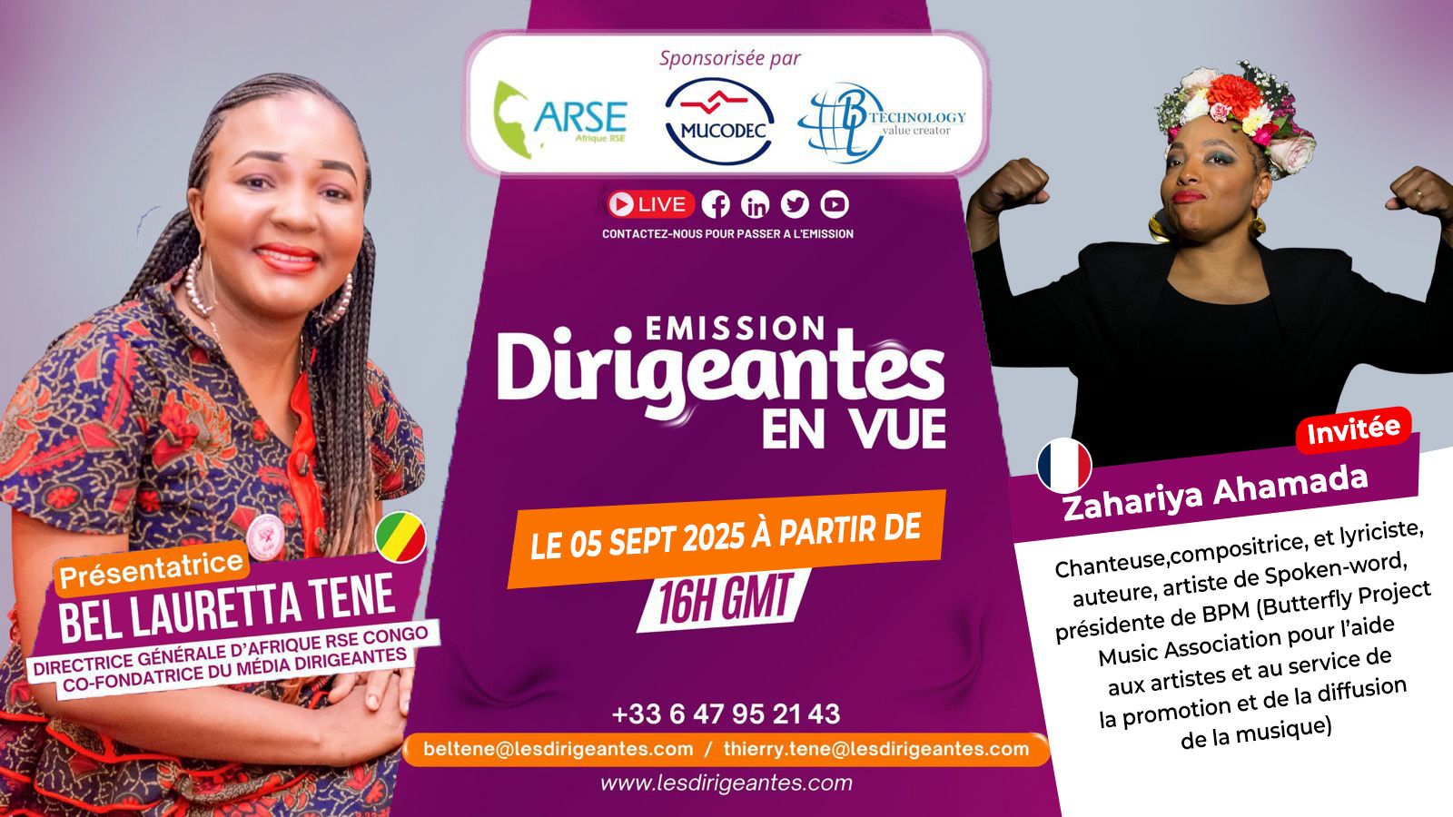 Interview de Zahariya, Auteure, Artiste et Présidente de l'association Butterfly Project Music   