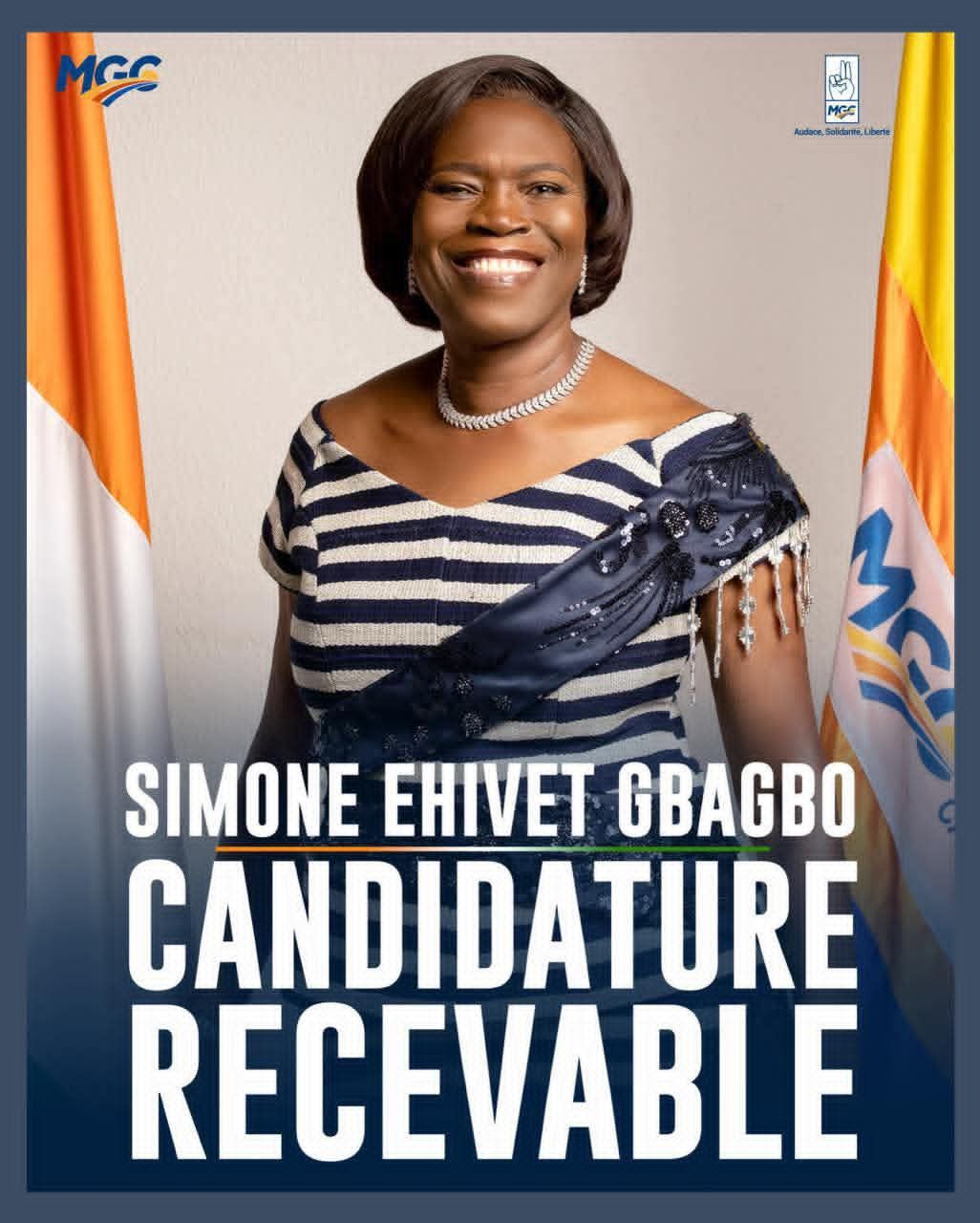Côte d’Ivoire : Simone EHIVET GBAGBO retenue comme candidate pour la course à la magistrature suprême.