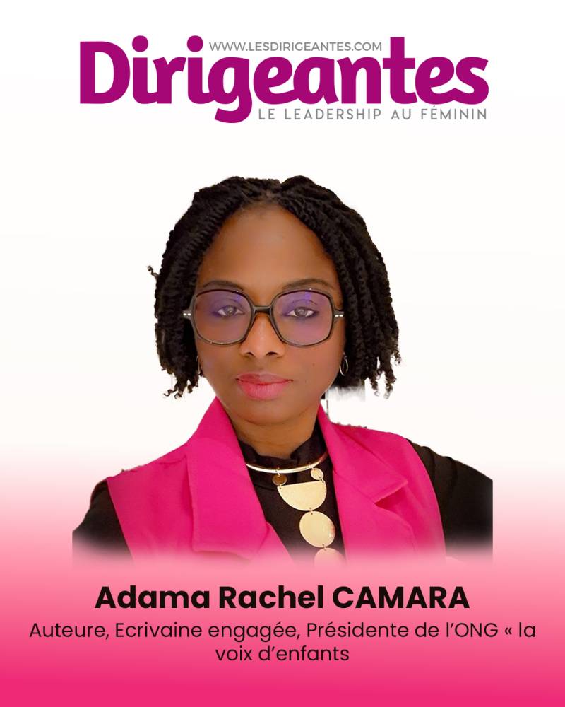 Adama Rachel CAMARA, Auteure, Ecrivaine engagée, Présidente de l’ONG « la voix d’enfants »