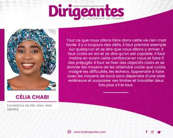 Célia CHABI, Fondatrice de KIEL bien-être (BENIN)