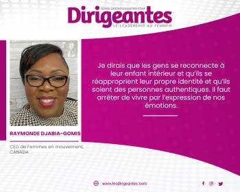 Raymonde DJABIA-GOMIS, CEO de Femmes en mouvement, CANADA
