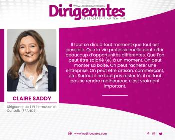 Claire SADDY, Dirigeante de TIPI Formation et Conseils (FRANCE)