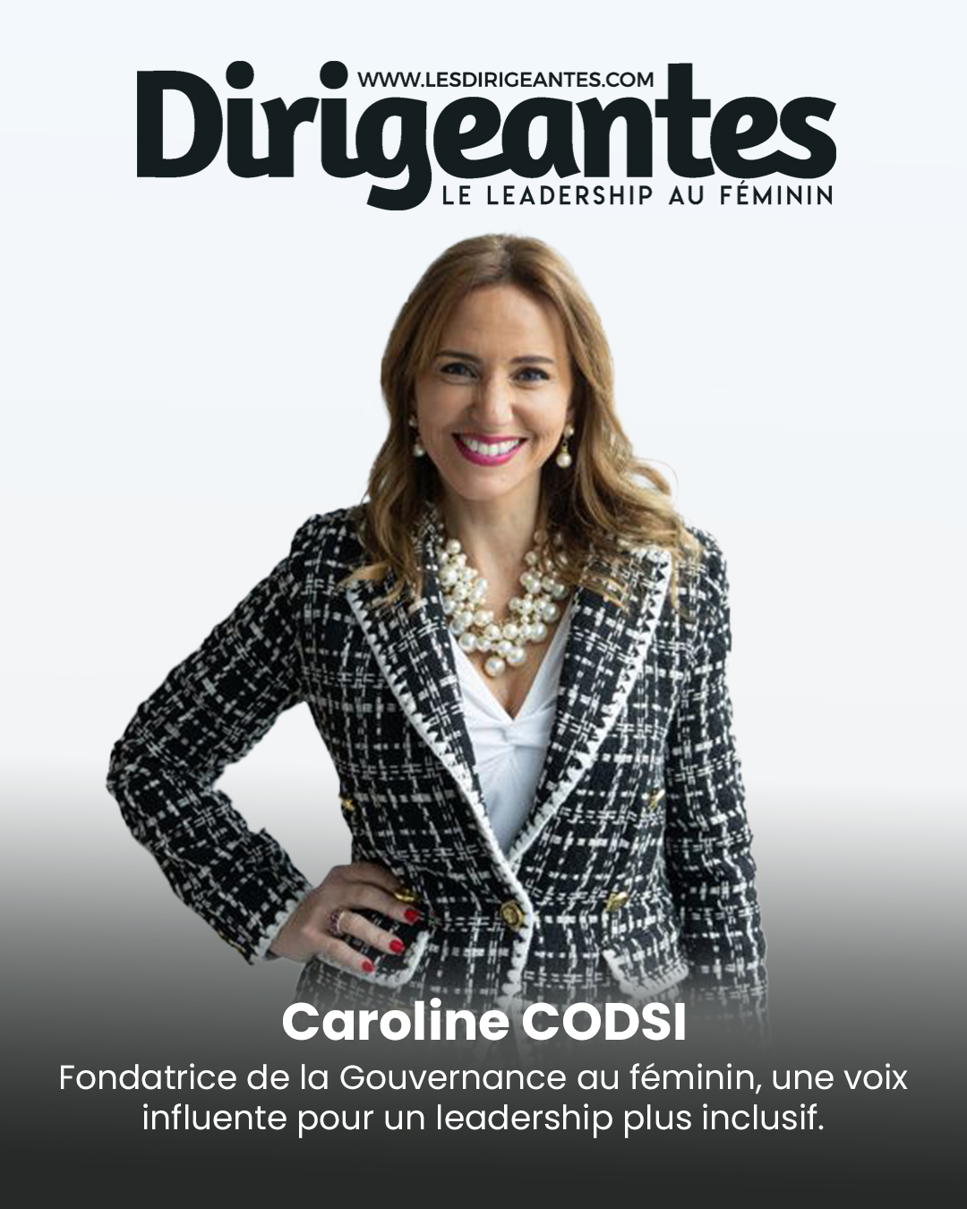 Caroline CODSI, Fondatrice de la Gouvernance au féminin, une voix influente pour un leadership plus inclusif