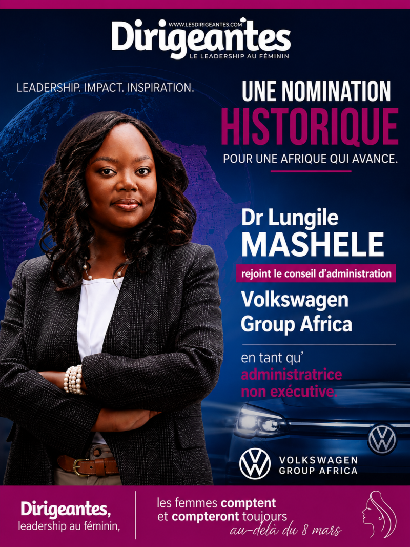 Dr Lungile MASHELE rejoint le conseil d’administration de Volkswagen Group Africa : une nomination qui fait rayonner le leadership féminin africain