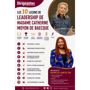 Les 10 leçons de leadership de Madame Catherine MOYON DE BAECQUE : Championne de France, d’Europe et du Monde. Athlète olympique, Ambassadrice internationale, Chevalier de la Légion d’honneur