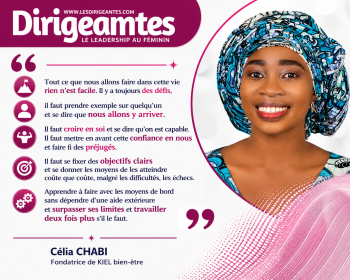Célia CHABI, Fondatrice de KIEL bien-être (BENIN)