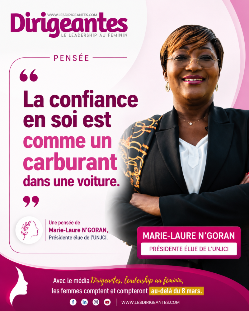 Marie-Laure N'GORAN Présidente élue de l'Union Nationale des Journalistes de Côte d'Ivoire (UNJCI)