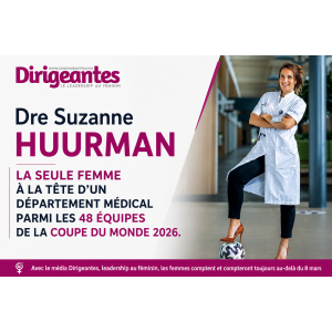 Dre Suzanne HUURMAN, LA SEULE FEMME À LA TÊTE D'UN DÉPARTEMENT MÉDICAL PARMI LES 48 ÉQUIPES DE LA COUPE DU MONDE 2026.