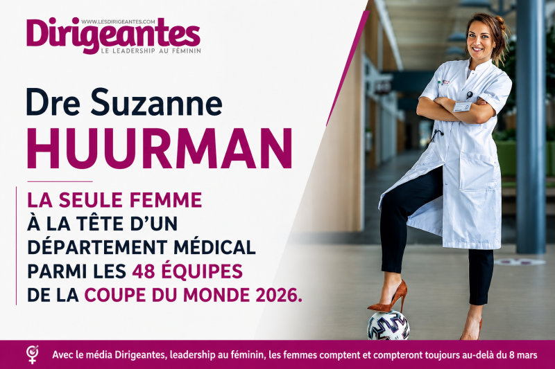 Dre Suzanne HUURMAN, LA SEULE FEMME À LA TÊTE D'UN DÉPARTEMENT MÉDICAL PARMI LES 48 ÉQUIPES DE LA COUPE DU MONDE 2026.