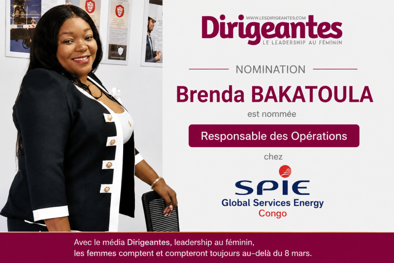  Madame BAKATOULA Brenda est nommée Responsable des Opérations chez SPIE Global Services Energy Congo.