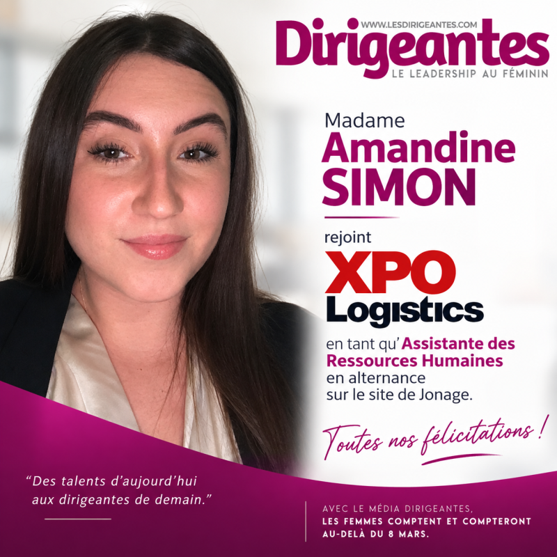 Madame Amandine SIMON rejoint XPO Logistics en tant qu’Assistante des Ressources Humaines