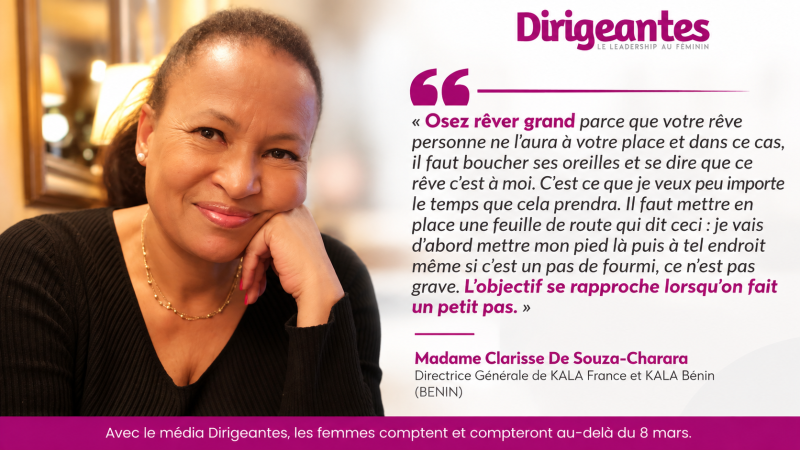 Clarisse De Souza-Charara, Directrice Générale de KALA France et KALA Bénin, BENIN