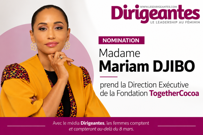 NOMINATION : Madame Mariam DJIBO prend la Direction Exécutive de la Fondation TogetherCocoa