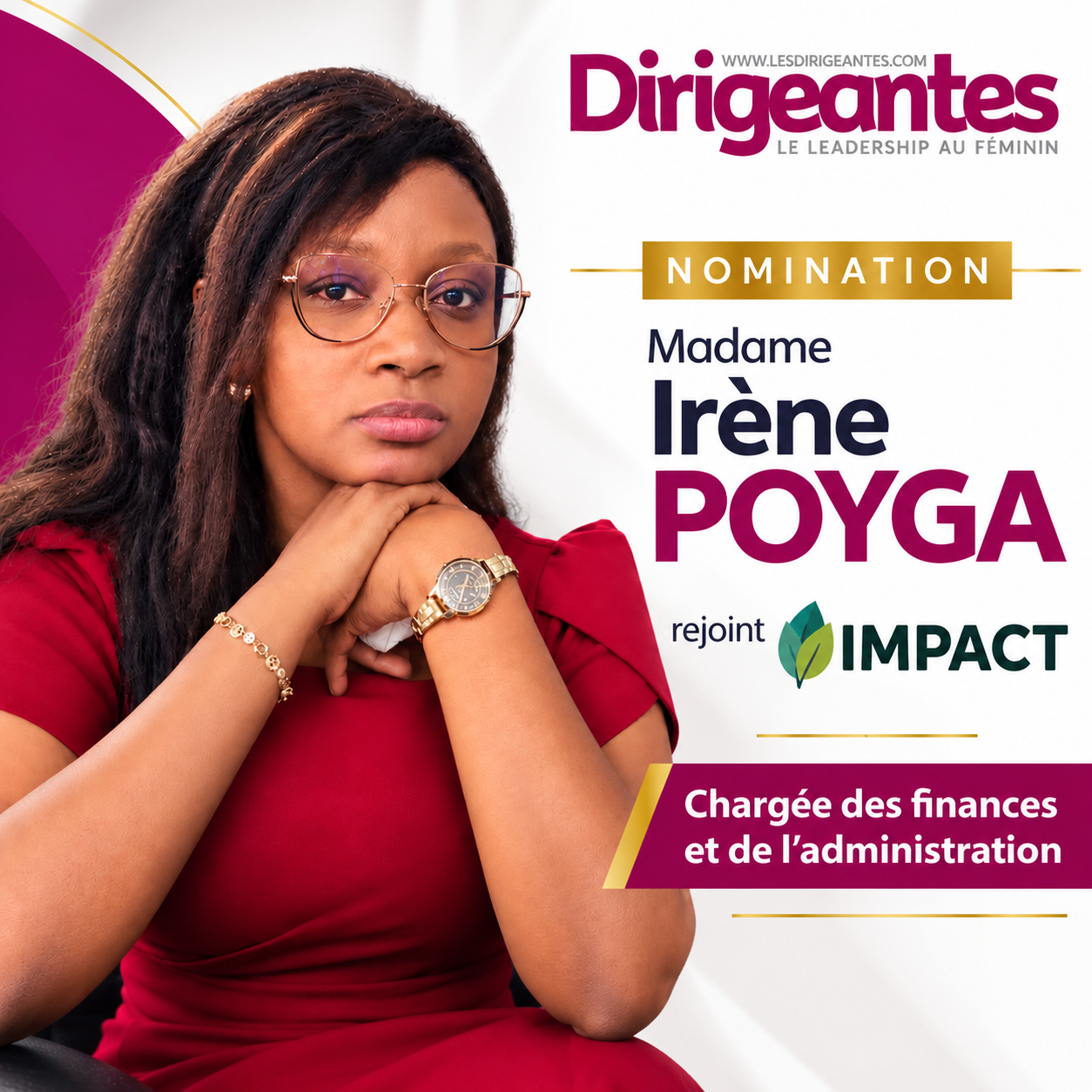 NOMINATION | Madame Irène POYGA rejoint IMPACT : quand l’expertise financière se met au service d’une mission à fort impact