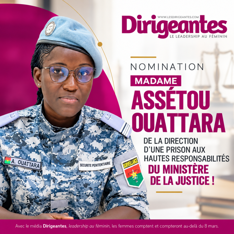 NOMINATION : MADAME ASSÉTOU OUATTARA : DE LA DIRECTION D’UNE PRISON AUX HAUTES RESPONSABILITÉS DU MINISTÈRE DE LA JUSTICE !