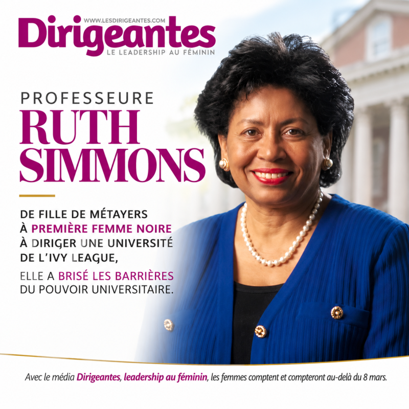   PROFESSEURE RUTH SIMMONS : DE FILLE DE MÉTAYERS À PREMIÈRE FEMME NOIRE À DIRIGER UNE UNIVERSITÉ DE L’IVY LEAGUE, ELLE A BRISÉ LES BARRIÈRES DU POUVOIR UNIVERSITAIRE